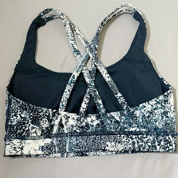 Lululemon Cross-Strap Sports Bra – Size 4 (Wildwood Multi) - Picture 4 of 7